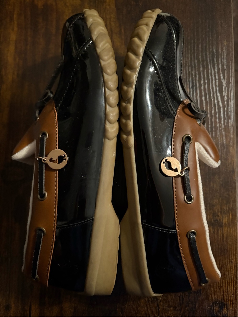 Sporto Two-Tone Brown & Black Duck Boot